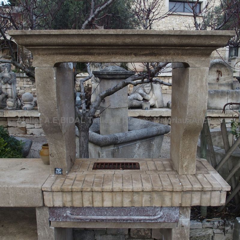 Très tendance : cuisine d'été en pierre naturelle - Mobilier d'extérieur en vente chez Alain Bidal