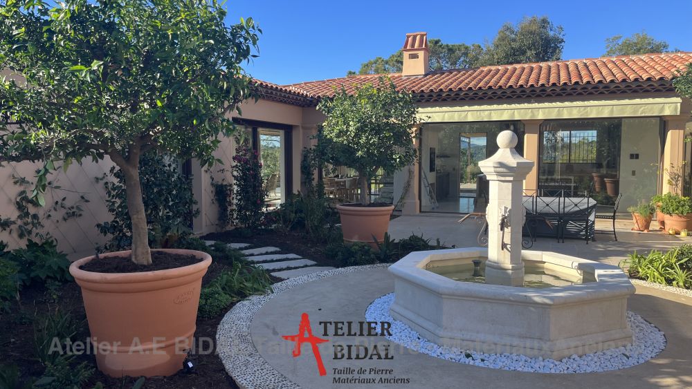 Atelier Alain BIDAL : fabrication sur mesure de fontaines en pierre