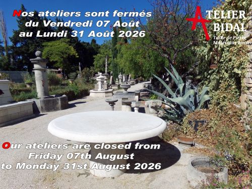 Tailleur de pierre et vendeur de matériaux anciens en Provence : Atelier Alain Bidal