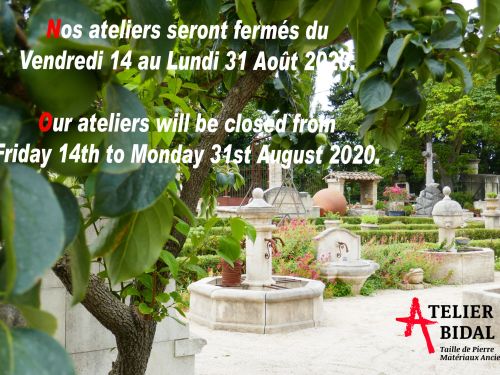 Tailleur de pierre et vendeur de matériaux anciens en Provence : Atelier Alain Bidal