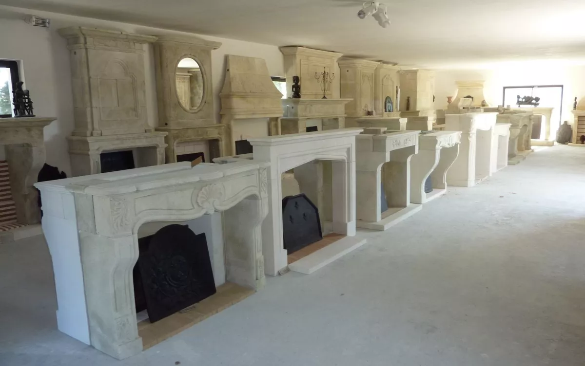 Limestone fireplaces