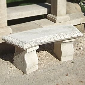 Small White Stone Bench Luberon 