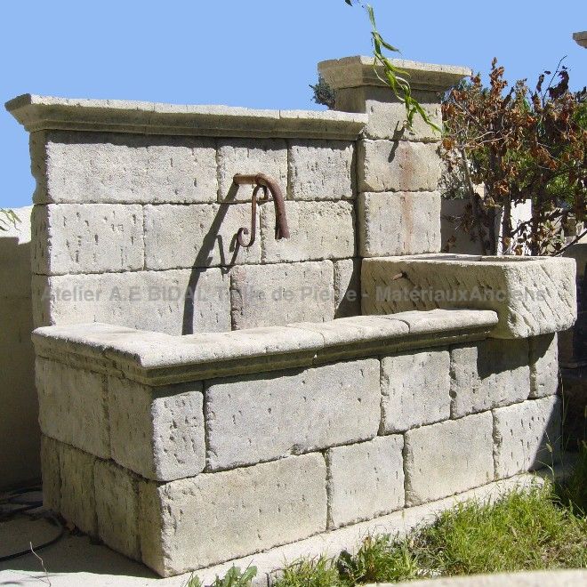Fontaine murale de jardin - fontaine à eau