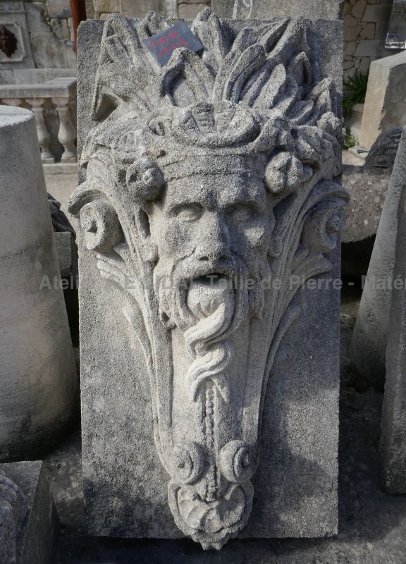Sculpture in natural stone for a great decoration or an original water spout - Atelier Alain BIDAL (Provence)
